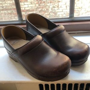 Mahogany Brown Dansko Clogs